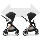 Kinderkraft carucior multifunctional 3in1 VESTO 2 - 0m+ Black
