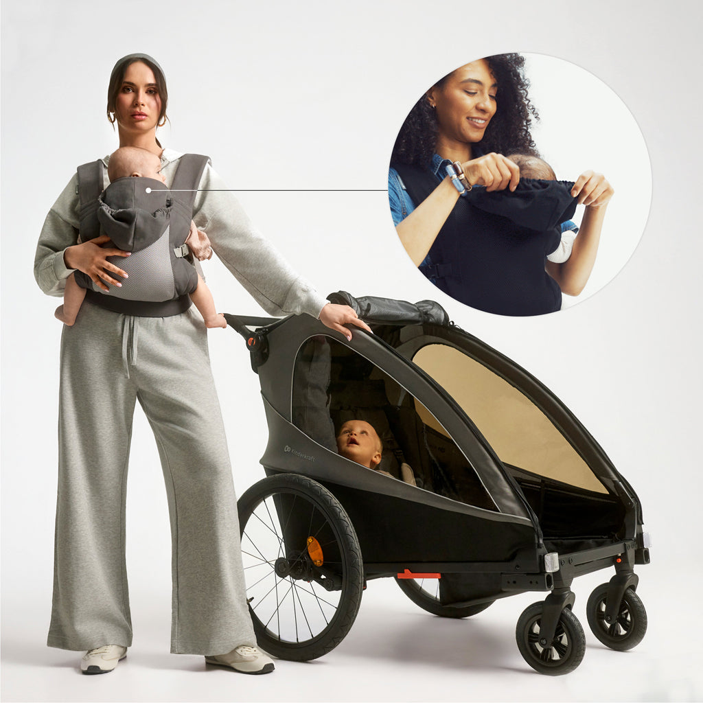 Kinderkraft marsupiu CarryBee 3m+ Black