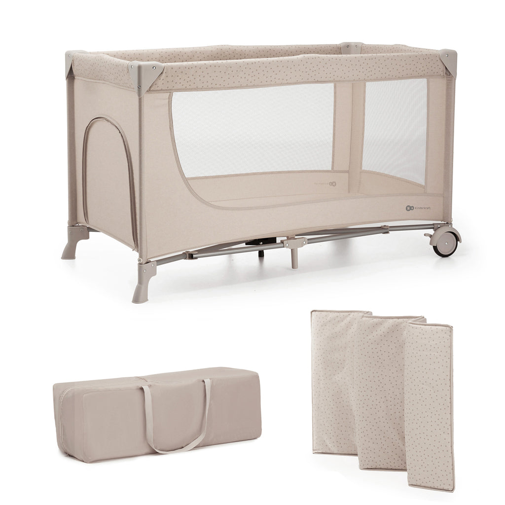 Kinderkraft tarc de calatorii Joy 2 pentru 0m+ Beige
