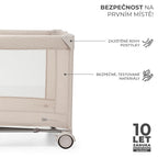 Kinderkraft tarc de calatorii Joy 2 pentru 0m+ Beige