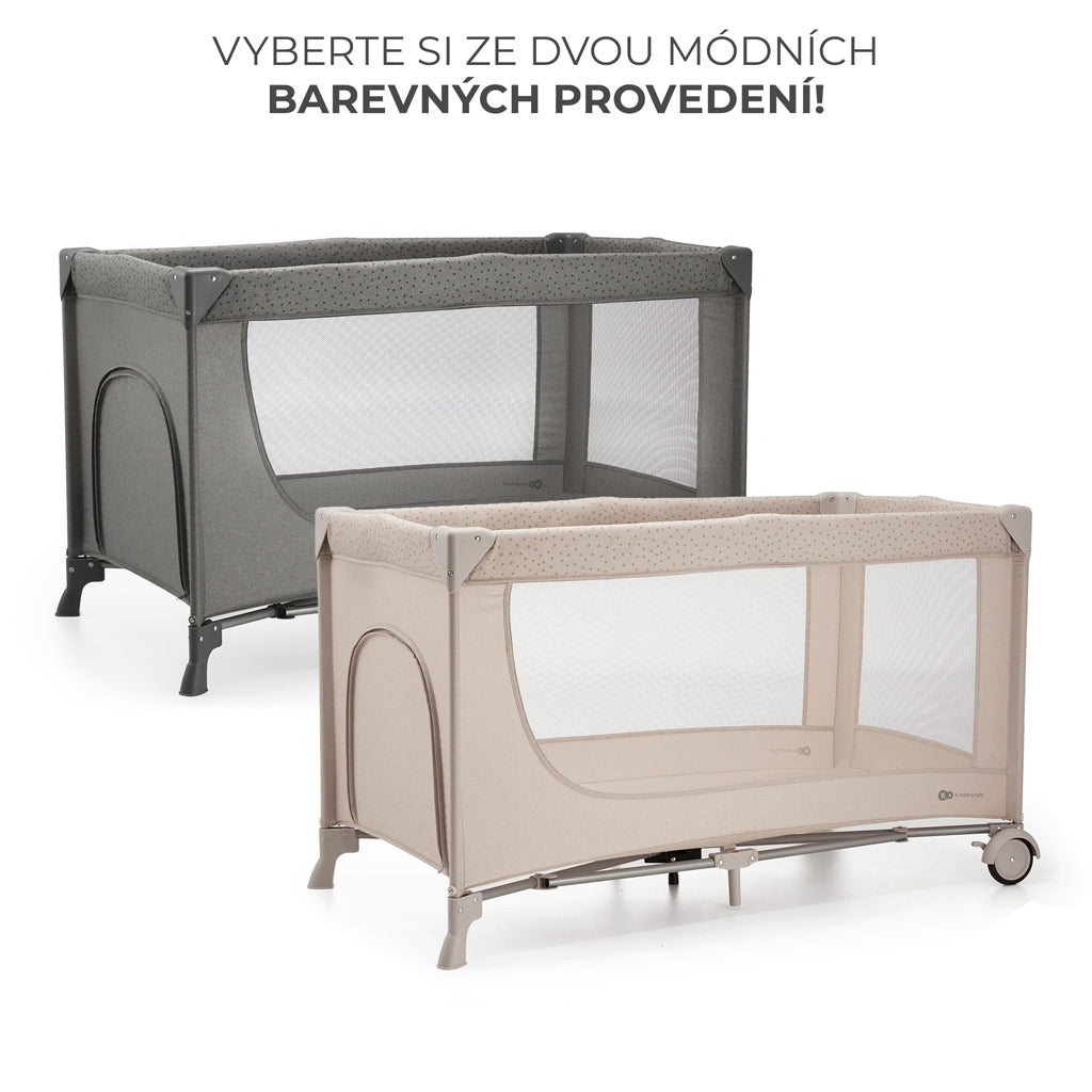 Kinderkraft tarc de calatorii Joy 2 pentru 0m+ Beige