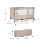 Kinderkraft tarc de calatorii Joy 2 pentru 0m+ Beige