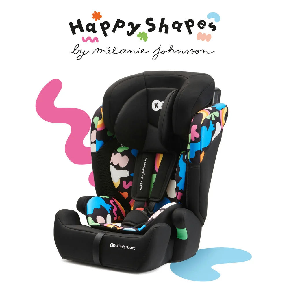 Kinderkraft scaun auto Comfort Up I-size 76-150 cm, Happy Shapes Imagine secundară a produsului
