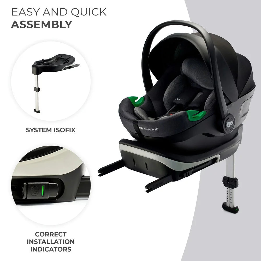 Kinderkraft scaun auto I-Care i-size cu isofix 40-87 cm 0-13 kg R129 