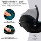 Kinderkraft scaun auto I-Care i-size cu isofix 40-87 cm 0-13 kg R129 
