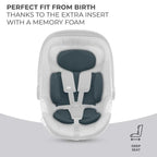 Kinderkraft scaun auto I-Care i-size cu isofix 40-87 cm 0-13 kg R129 Graphite Black
