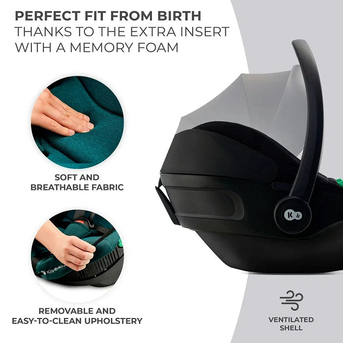 Kinderkraft scaun auto I-Care i-size cu isofix 40-87 cm 0-13 kg R129 Graphite Black