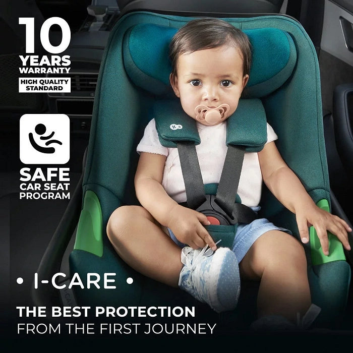 Kinderkraft scaun auto I-Care i-size cu isofix 40-87 cm 0-13 kg R129 Graphite Black