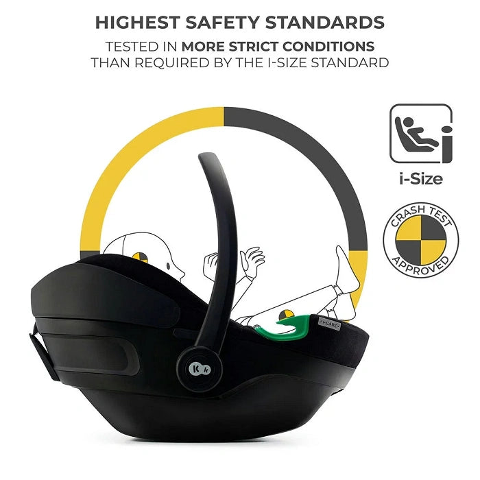 Kinderkraft scaun auto I-Care i-size cu isofix 40-87 cm 0-13 kg R129 Graphite Black
