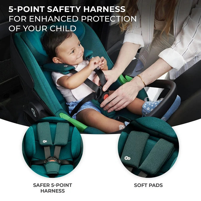 Kinderkraft scaun auto I-Care i-size cu isofix 40-87 cm 0-13 kg R129 Graphite Black