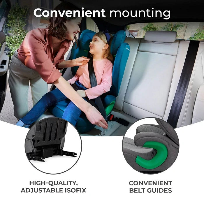 Kinderkraft scaun auto Junior Fix2 i-Size 100-150 cm Rocket Grey