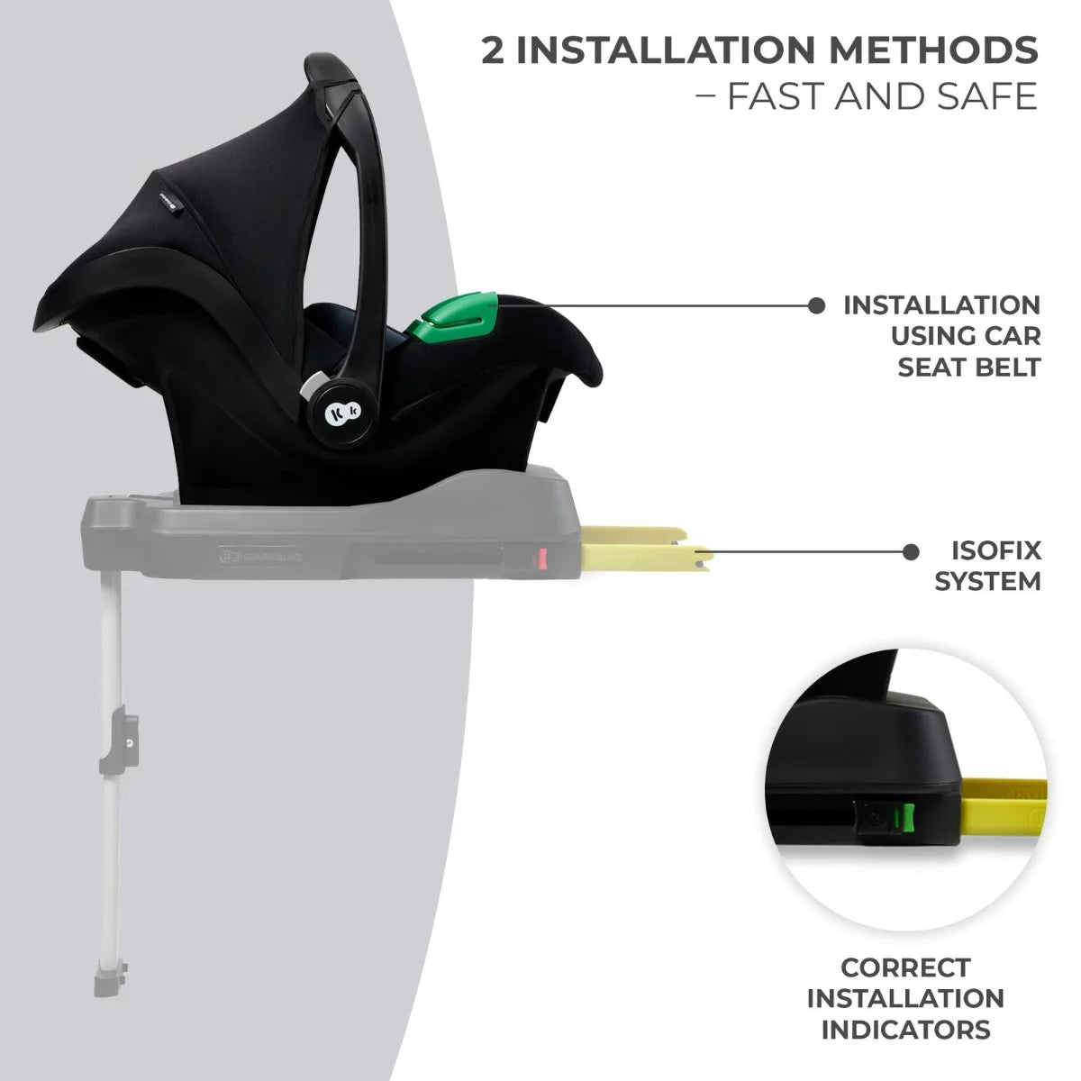 Kinderkraft scaun auto Mink Pro  i-Size 40-75 cm Black