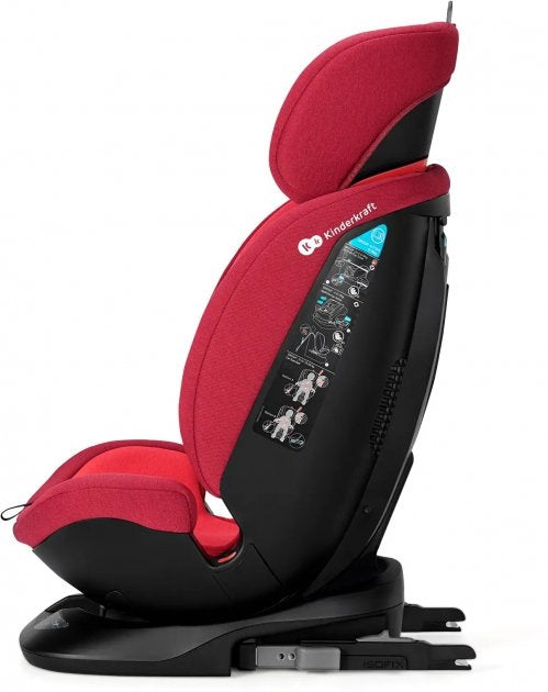 Kinderkraft scaun auto pivotant 360° Xpedition Isofix 0-36 kg Red