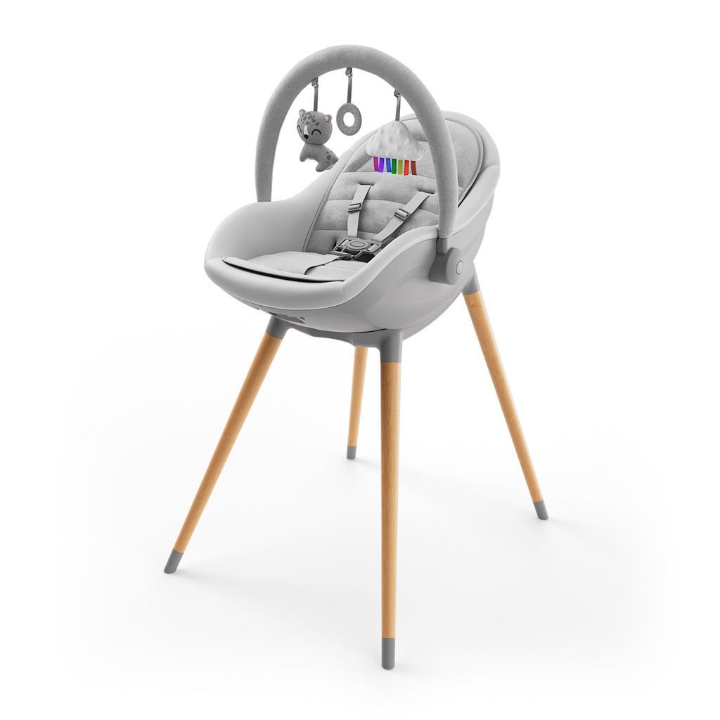 Kinderkraft scaun de masa 2in1 Fini Up 0m+ Grey Imagine principală a produsului