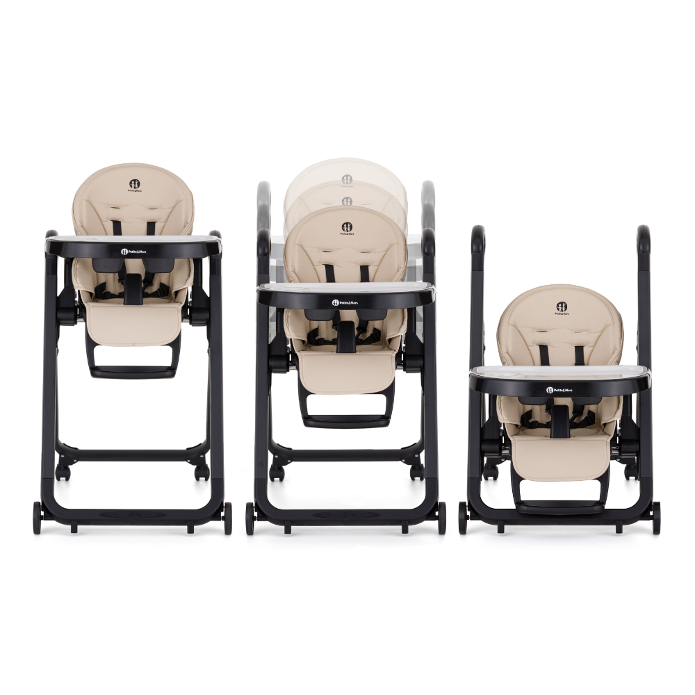 Petite&Mars scaun de masa Tasty 6m+ Pastel Beige