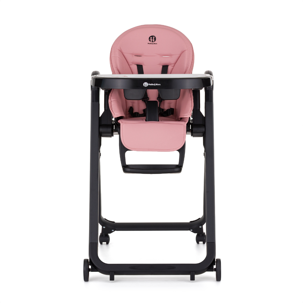 Petite&Mars scaun de masa Tasty 6m+ Sugar Pink
