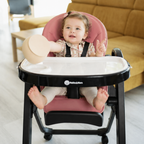 Petite&Mars scaun de masa Tasty 6m+ Sugar Pink