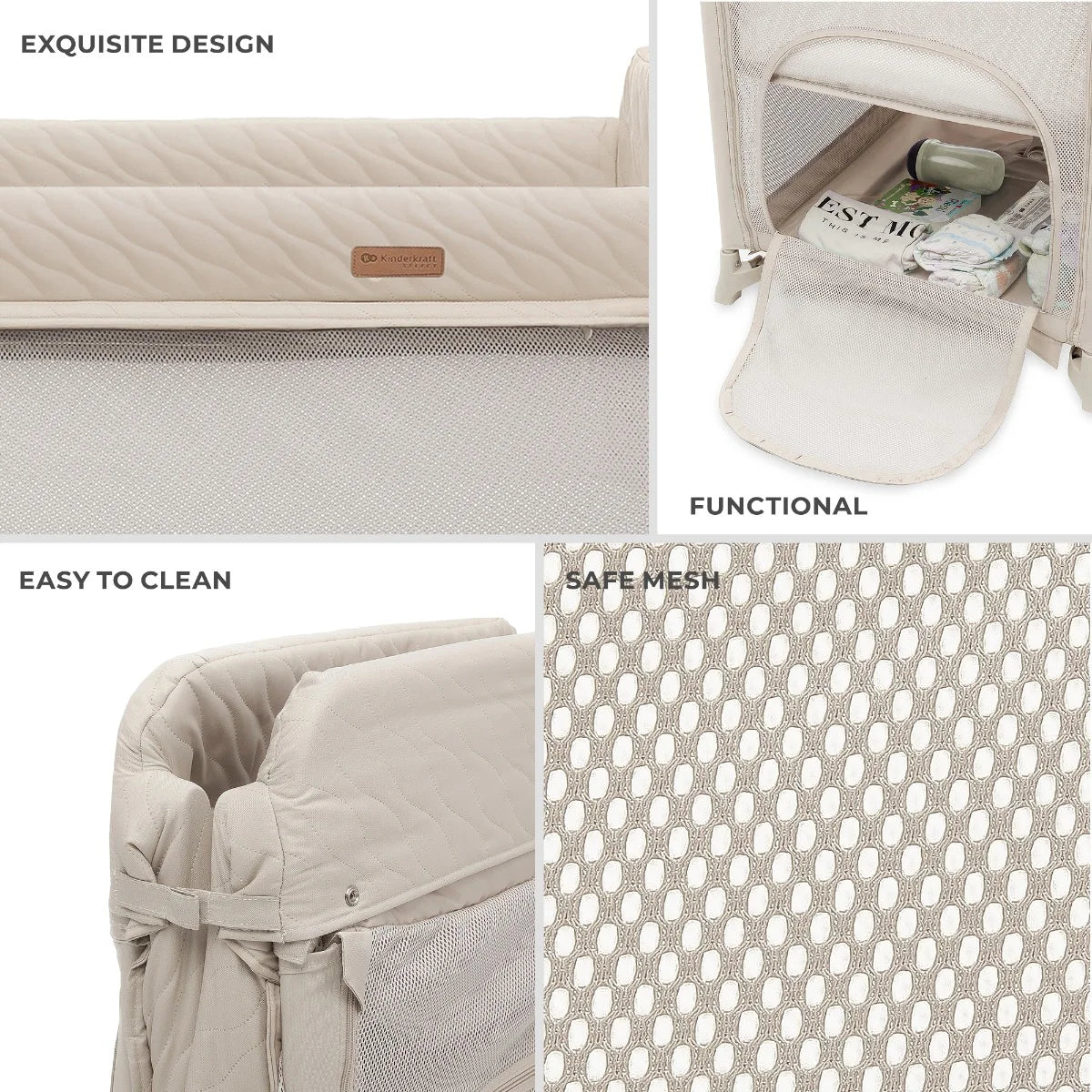 Kinderkraft tarc patut pliabil de calatorii MOON DREAM 0m+ Beige
