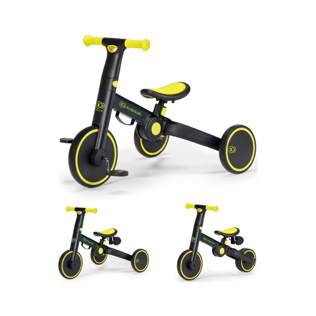 Kinderkraft tricicleta 4TRIKE 12m+ Black Volt Imagine principală a produsului