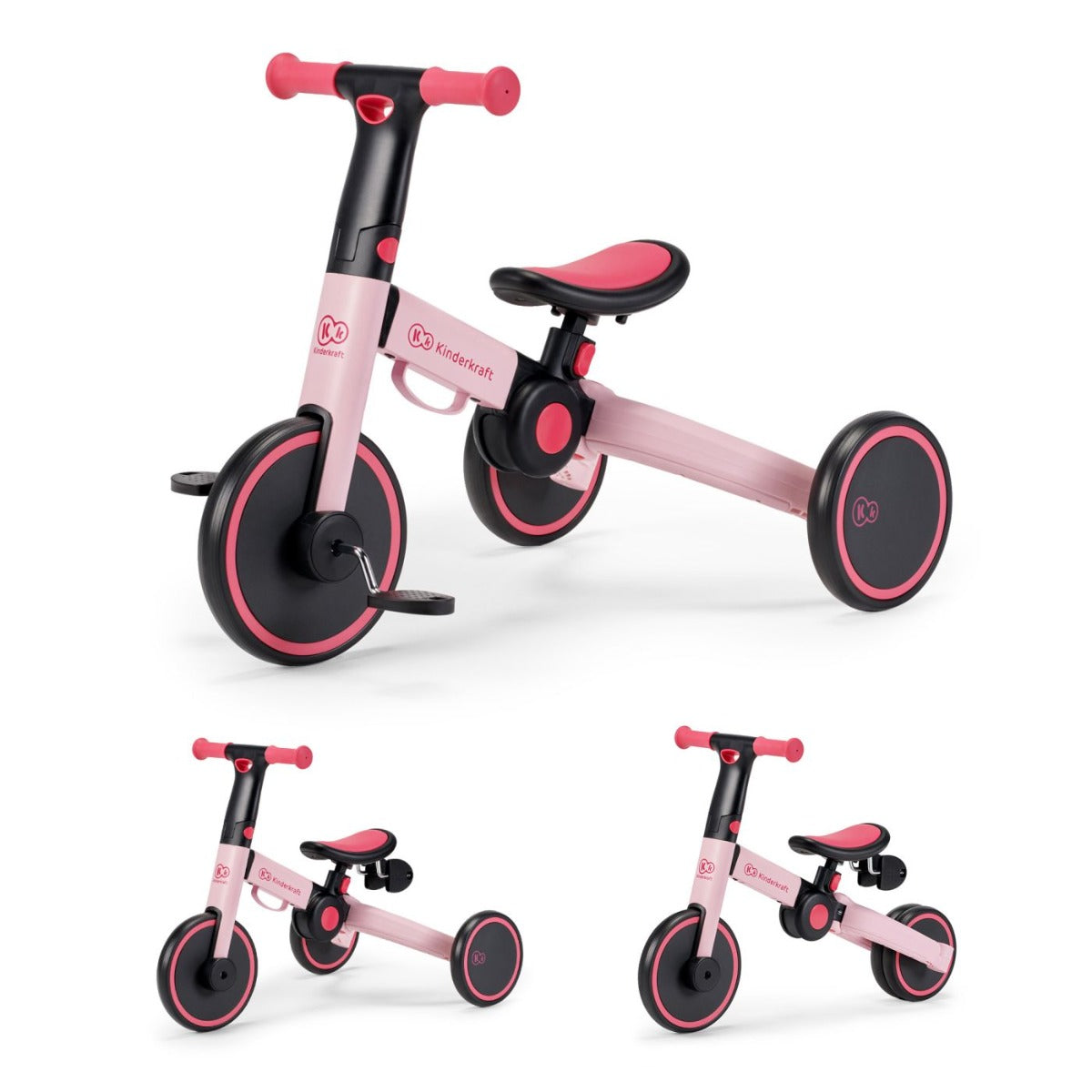 Kinderkraft tricicleta 4TRIKE 12m+ Candy Pink Imagine principală a produsului