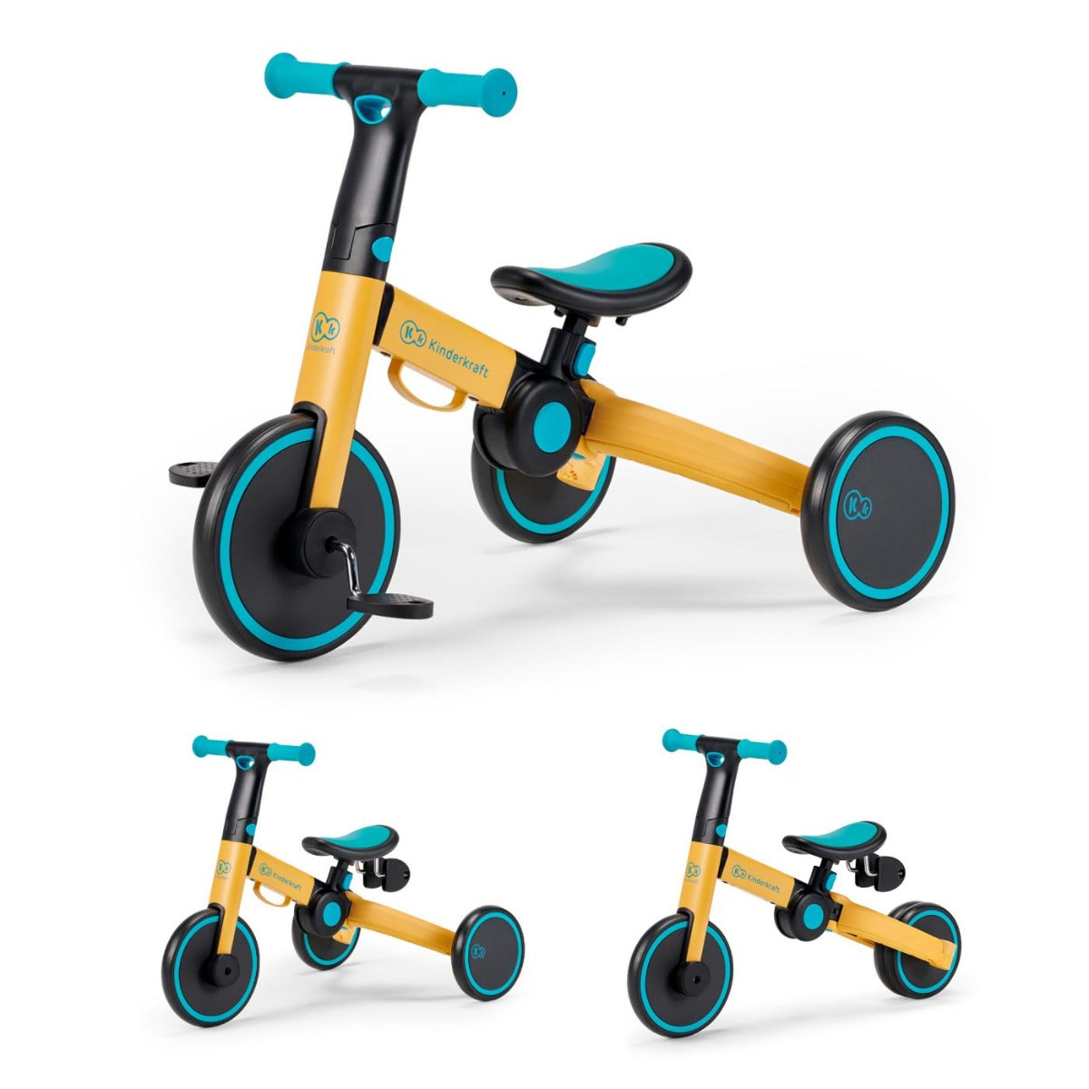 Kinderkraft tricicleta 4TRIKE 12m+ Primrose yellow Imagine principală a produsului