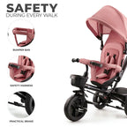 Kinderkraft tricicleta AVEO 9m+ Rose Pink
