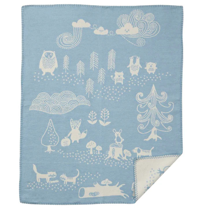 Klippan patura bebelusi din bumbac bio 70x90 cm 0m+ Animale de padure