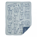 Klippan patura bebelusi din bumbac chenille 70x90 cm 0m+ Buddies Blue