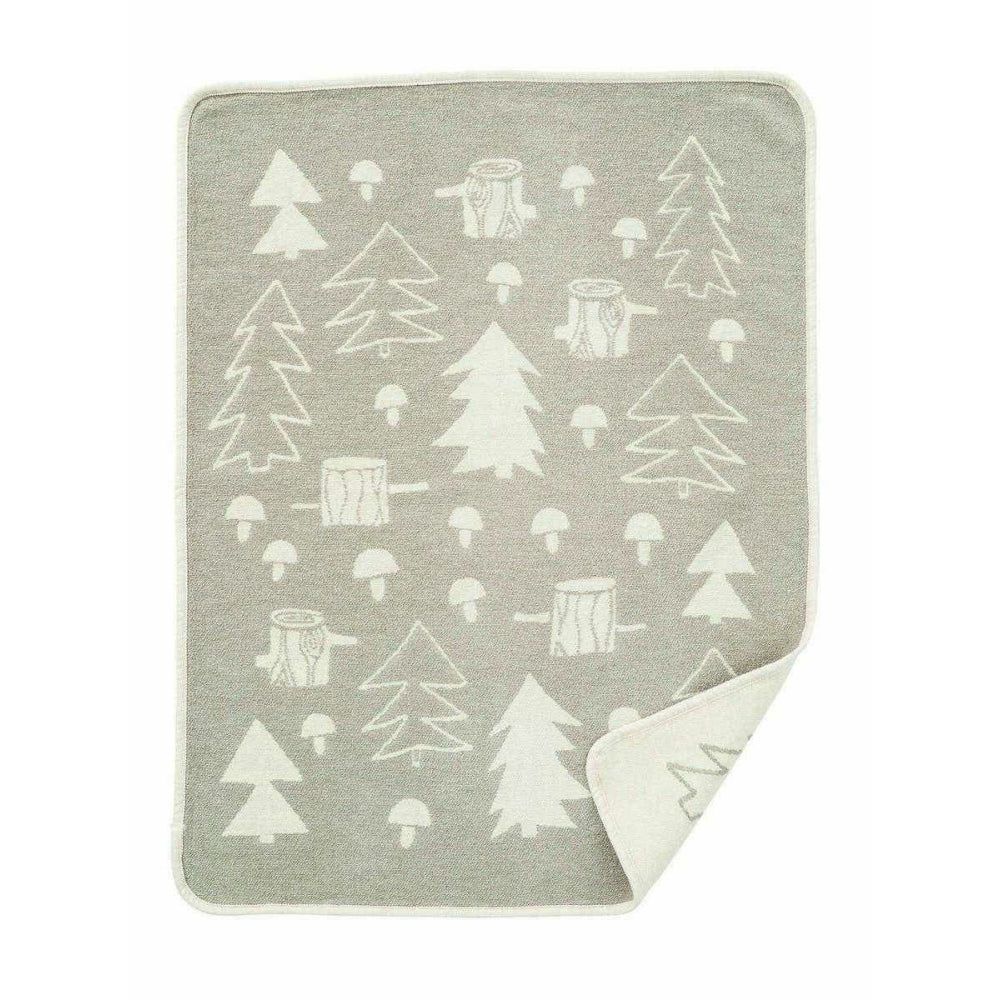 Klippan patura bebelusi din bumbac chenille 70x90 cm 0m+ Mushroom grey Imagine principală a produsului