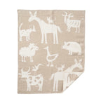 Klippan patura bebelusi din bumbac organic 70x90 cm 0m+ Farm Grey