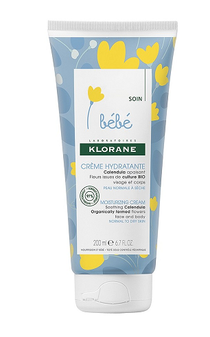 Klorane bebe crema hidratanta pentru fata si corp 0m+ 200 ml