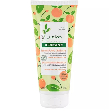 Klorane Junior sampon cu aroma de piersica 200 ml 3 ani+ Imagine principală a produsului