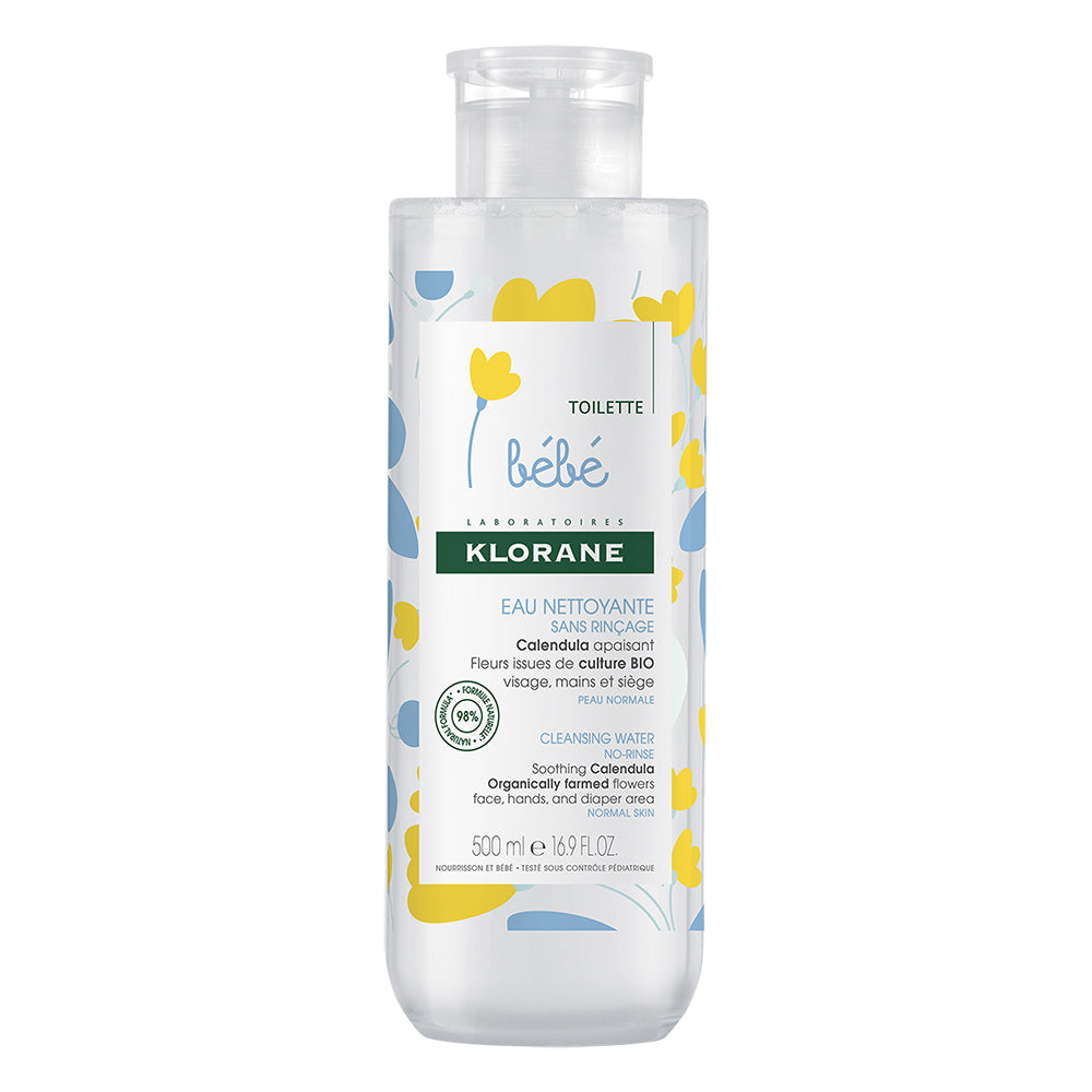 Klorane Bebe apa de curatare pentru copii, 500 ml