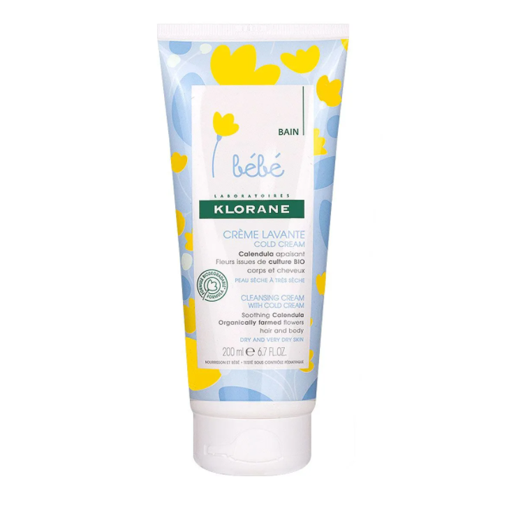 Klorane crema de curatare cu Cold Cream 0m+, 200 ml Imagine principală a produsului