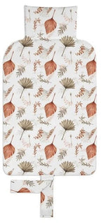 Klups saltea de infasat de calatorie 80x45 cm Frunze Boeme Ruginii