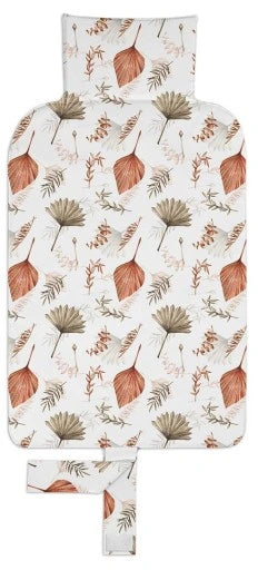 Klups saltea de infasat de calatorie 80x45 cm Frunze Boeme Ruginii