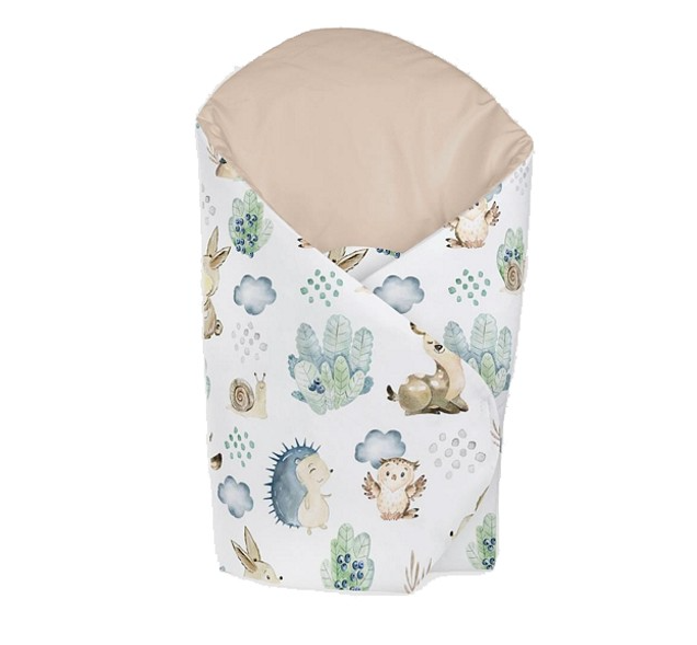 Klups patura tip port bebe 75x75 cm 0m+, Forest world C001