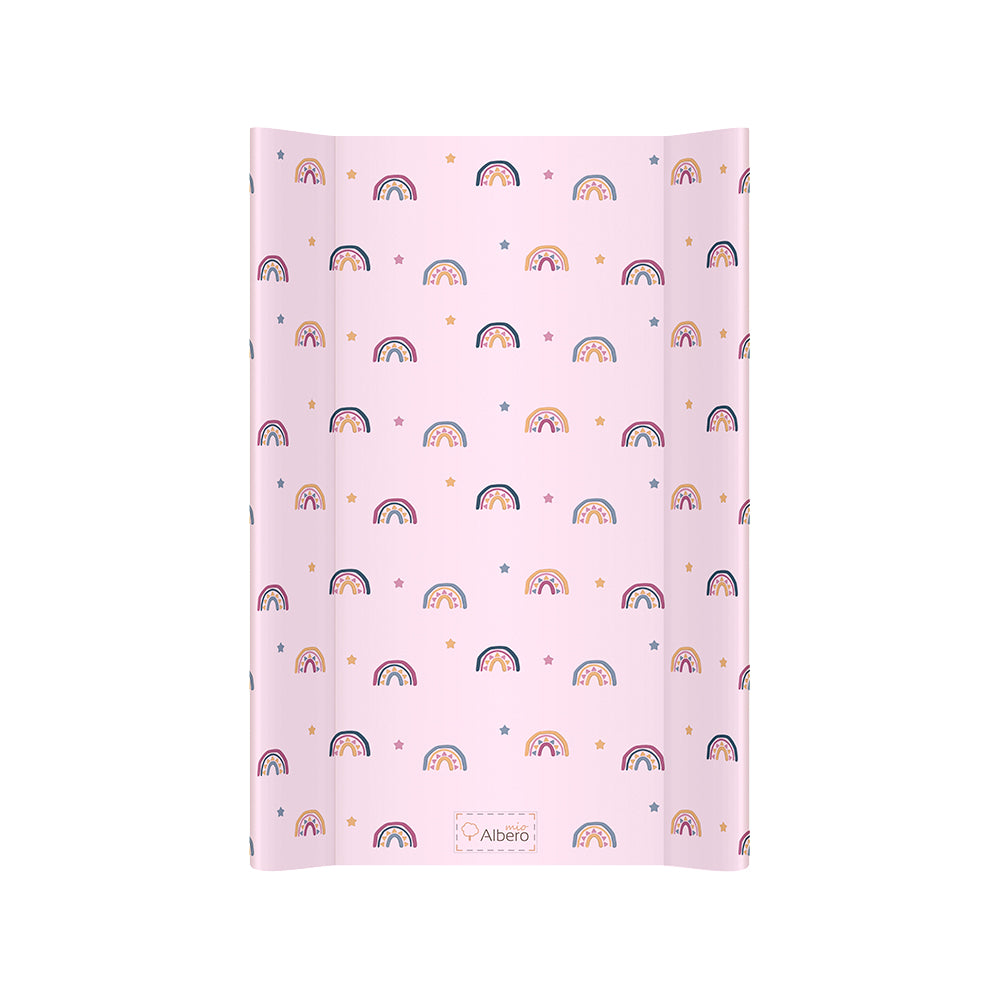 Klups saltea de infasat 50x70 cm, Curcubeu Roz 