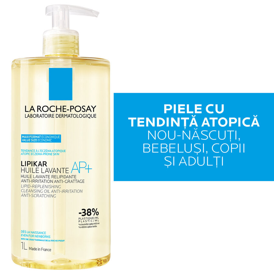 La Roche-Posay Ulei de spalare Lipikar AP+ 1 litru Imagine secundară a produsului