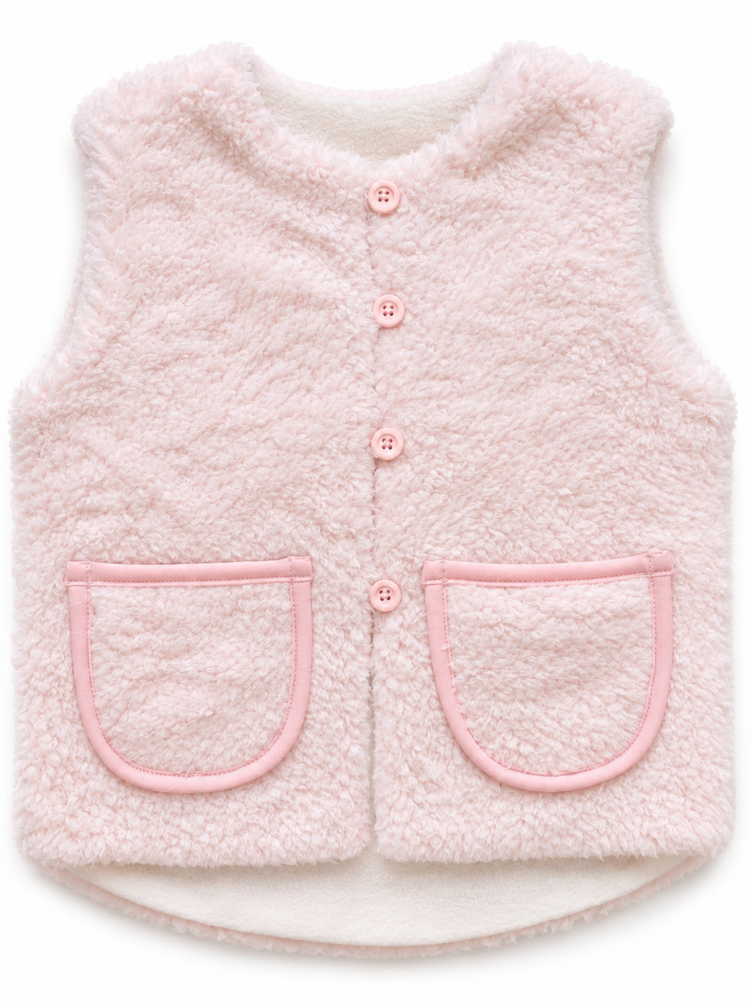 Soffi Baby vesta copii Lamb marimi 68-128 Coral Pudra