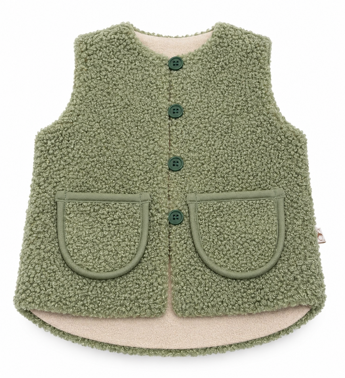 Soffi Baby vesta copii Lamb marimi 68-128 Verde Imagine principală a produsului