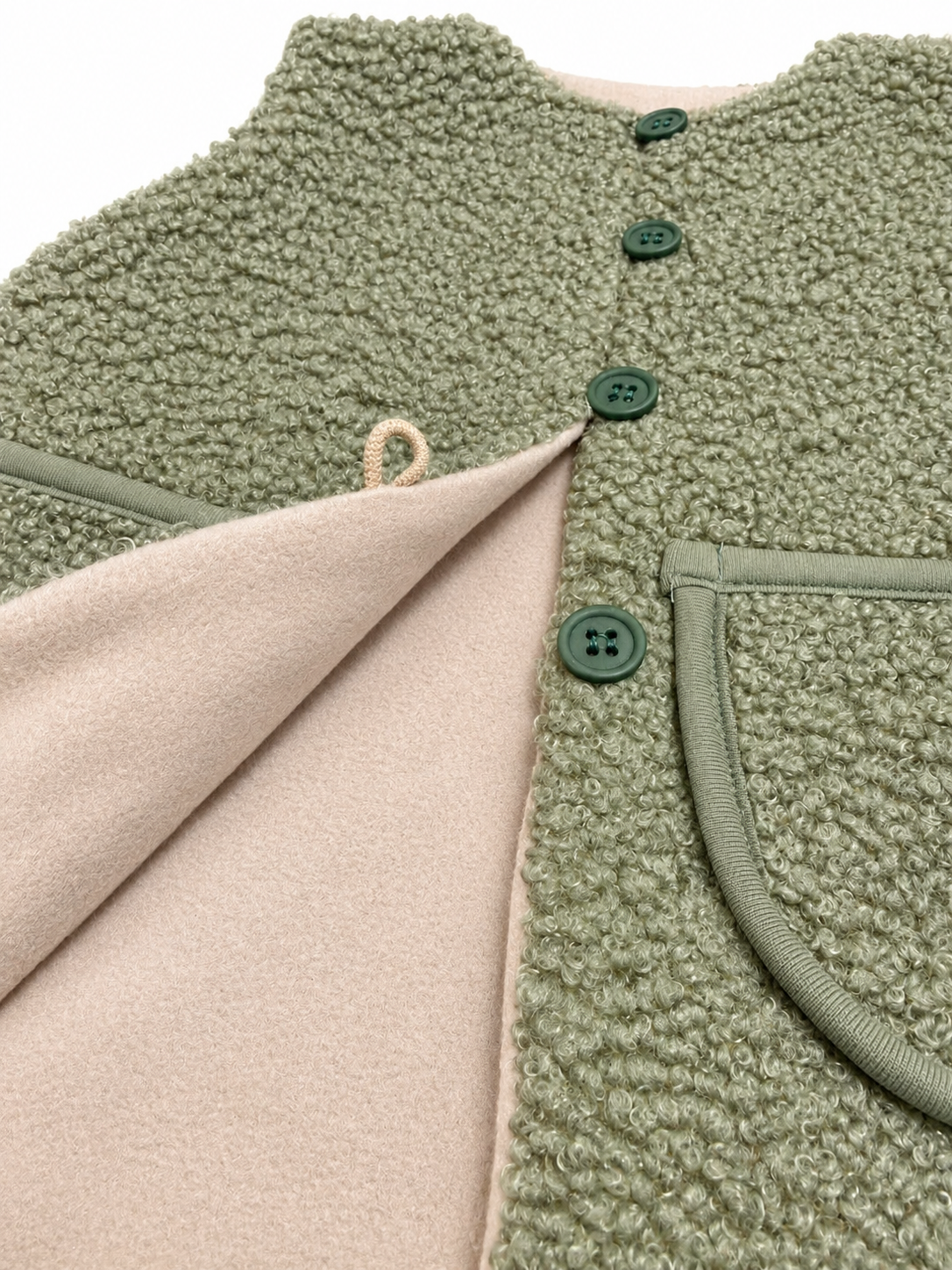 Soffi Baby vesta copii Lamb marimi 68-128 Verde