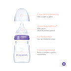 Lansinoh pachet Starter biberoane cu tetina NaturalWave 160 ml + 240 ml 0m+