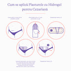 Lansinoh plasturi cu Hidrogel pentru cezariana 2 buc