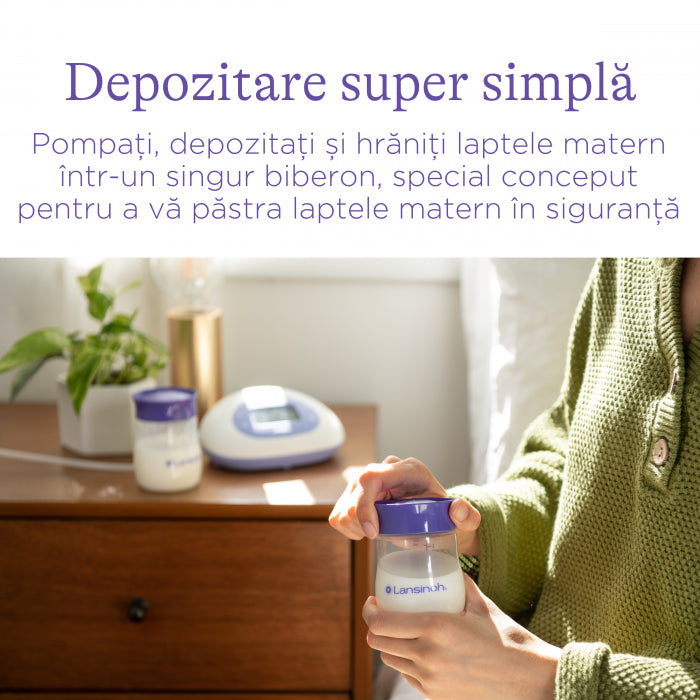Lansinoh recipient de stocare a laptelui matern 4 buc