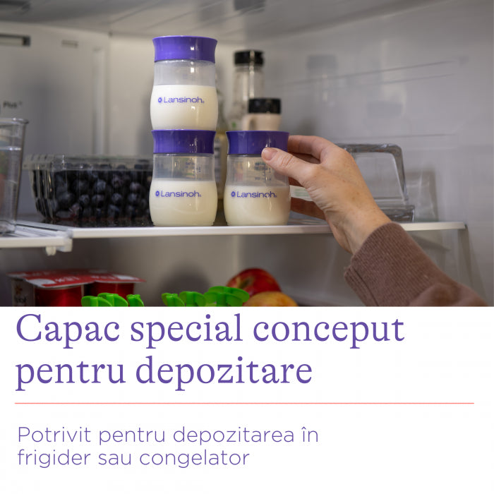 Lansinoh recipient de stocare a laptelui matern 4 buc