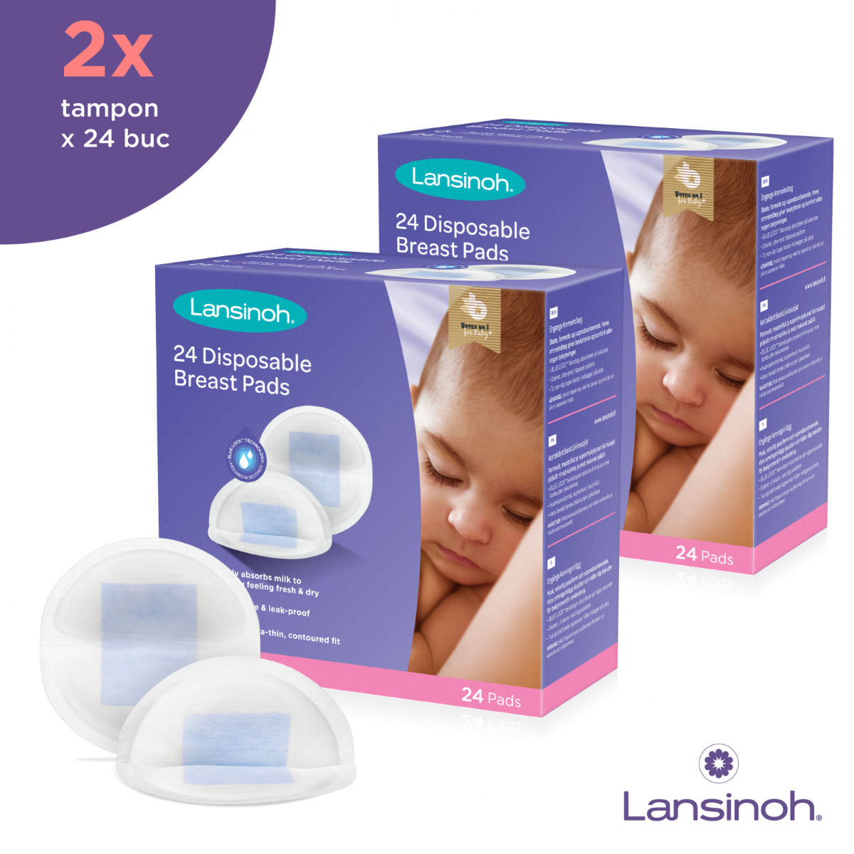 Lansinoh tampoane san 2x24 buc pachet promo
