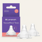 Lansinoh tetina silicon Natural Wave XS flux extra lent 0m+, 2 buc