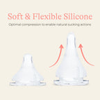 Lansinoh tetina silicon Natural Wave XS flux extra lent 0m+, 2 buc