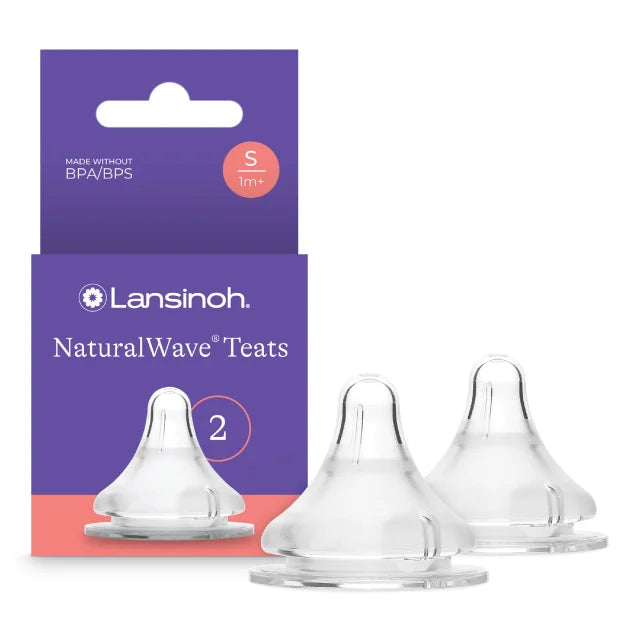 Lansinoh tetina silicon Natural Wave S flux lent 1m+, 2 buc